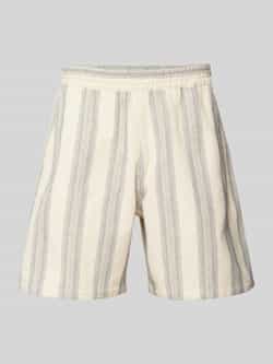 Carhartt Work In Progress Korte regular fit broek met structuurmotief model 'DODSON'