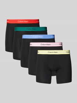 Calvin Klein Underwear Boxershort met elastische band met logo in een set van 5 stuks