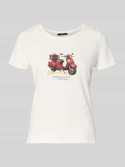 Zero T-shirt met strass-steentjes