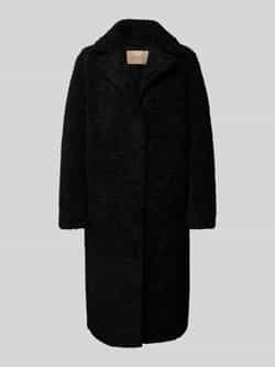 Soyaconcept Regular fit lange jas van teddybont model 'Mukite'