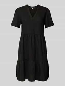 Only Comfort fit vrijetijdsjurk van mix van viscose en linnen model 'TIRI-CARO'