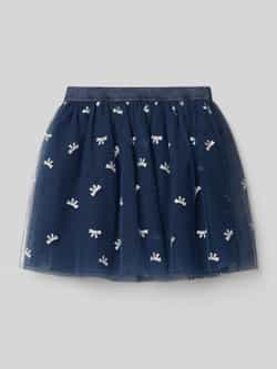 S.Oliver RED LABEL Uitlopende tule rok met glitterprint