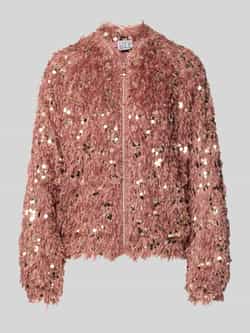 Emily Van den Bergh Blouson met veren en pailletten