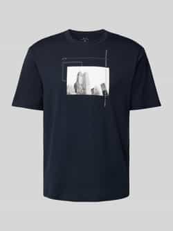 Armani Exchange T-shirt met labelprint model 'New York Building'