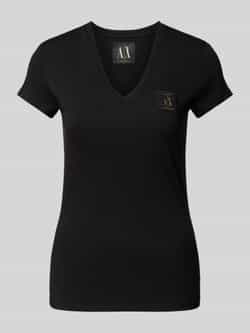 Armani Exchange T-shirt met labelpatch