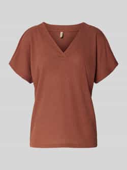 Soyaconcept T-shirt met V-hals model 'Delia'