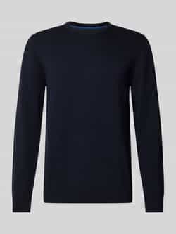 Christian Berg Men Gebreide pullover met wol en ronde hals
