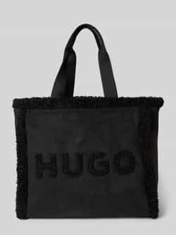 Hugo Boss Becky Teddy Shopper Zwart Faux Fur Black Unisex