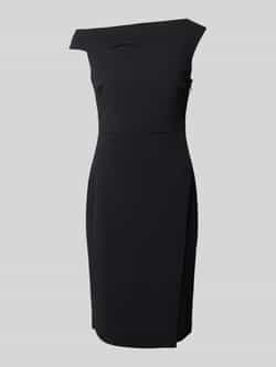 Calvin Klein Womenswear Knielange off-shoulderjurk met deelnaad model 'SCUBA'