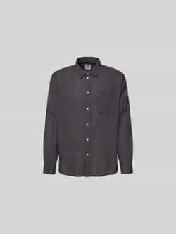 Wood Relaxed fit vrijetijdsoverhemd met borstzak