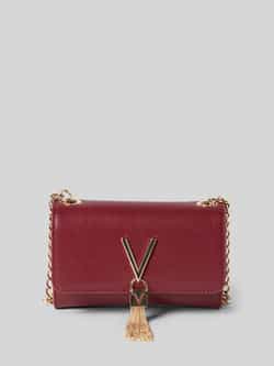 VALENTINO BAGS Clutch in leerlook met logo-applicatie model 'Divina'