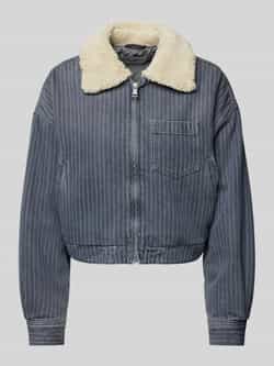 Marc O'Polo Oversized spijkerjasje met teddykraag Gray Dames