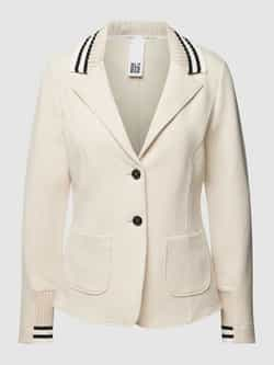 Marc Cain Beige Blazer met Sportieve Details Beige Dames