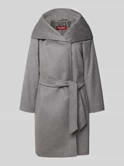 Max Mara Studio Regular fit lange wollen jas van zuivere scheerwol model 'NEWMANG'