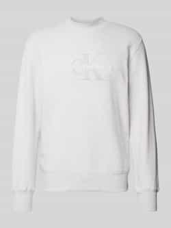 CALVIN KLEIN Heren Truien & Vesten Chenille Monologo Crew Neck Grijs