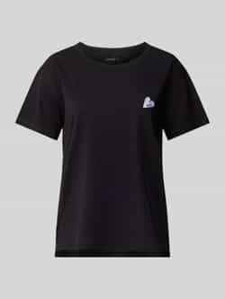 Zadig & Voltaire T-shirt met motief- en labelstitching model 'MARTA'