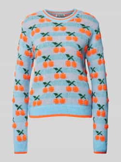 Essentiel Antwerp Gebreide pullover met motiefstitching model 'Hiroyal'