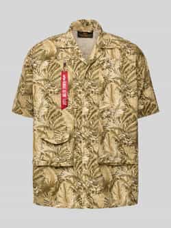 Alpha industries Relaxed fit vrijetijdsoverhemd met klepzak model 'Honolulu'