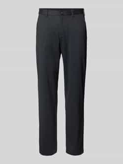 Christian Berg Men Slim fit stoffen broek met riemlussen