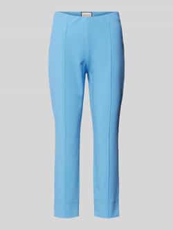 SEDUCTIVE Skinny fit capribroek met vaste persplooien