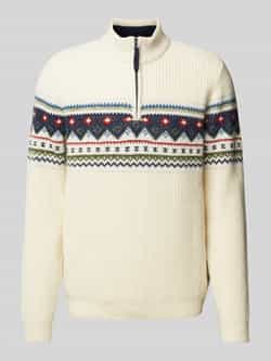RAGMAN Wollen pullover met ribboorden