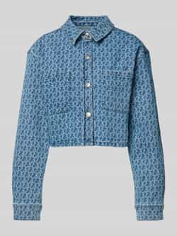Colourful Rebel Jeansjack met borstzakken model 'Olle'