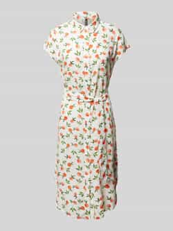 Pieces Midi-jurk met all-over print model 'NYA'