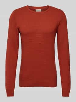 Blend Gebreide pullover met structuurmotief