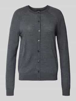 Boss Regular fit gebreid jack van zuivere scheerwol model 'FONAMI'