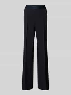 CAMBIO Wide leg comfortbroek met vaste persplooien