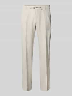 Selected Homme Regular fit linnen broek met persplooien model 'LEROY'