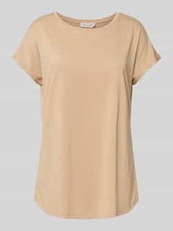 Christian Berg Woman T-shirt met geribde ronde hals