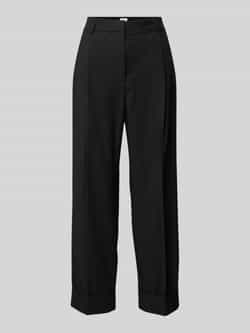 Jake*s Collection Straight leg pantalon met bandplooien