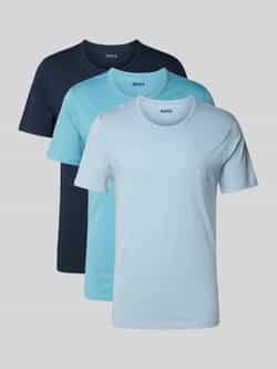 Boss Regular fit T-shirt van puur katoen in een set van 3 stuks