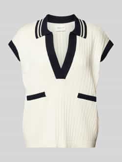Gant Gebreid shirt met V-hals