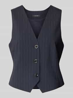 Comma Glitterende Indoor Vest Blue Dames