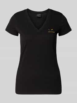 Armani Exchange T-shirt met labelstitching