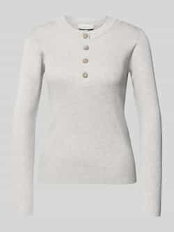 Copenhagen Muse Gebreide pullover van viscosemix met knoopsluiting