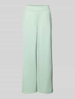 Ichi Wide leg stoffen broek met bandplooien model 'KATE Long'