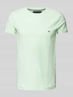 Tommy Hilfiger Slim fit T-shirt met logostitching