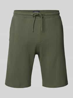 MCNEAL Korte regular fit broek met structuurmotief