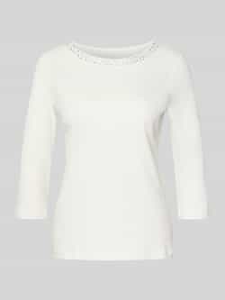 Christian Berg Woman T-shirt met siersteentjes en 3 4-mouwen