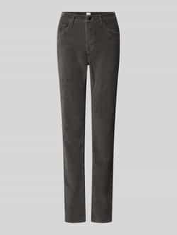 BRAX Slim fit corduroy broek van katoenmix model 'Mary'