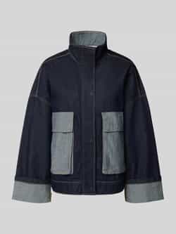 JAKE*S STUDIO WOMAN Oversized jeansjack met opstaande kraag