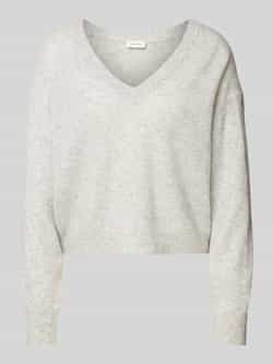 American vintage Gebreide pullover met ribboorden model 'RAXOW'