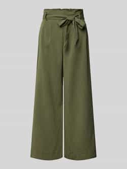 Only Regular fit broek met taille in paperbagstijl model 'MARSA'