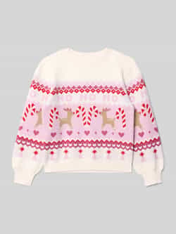 S.Oliver RED LABEL Loose fit shirt kersttrui van viscosemix