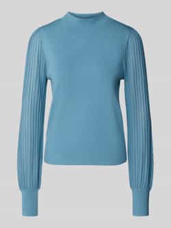Zero Gebreide pullover van viscosemix met opstaande kraag