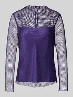 Marc Cain Shirt met lange mouwen en strass-steentjes