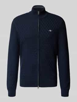 Gant Gebreid jack met structuurmotief